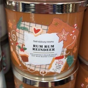 Bath & Body Works Rum Rum Reindeer Candle
